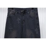 Chrome Hearts Leather Cross Black Jean CK 2402023014