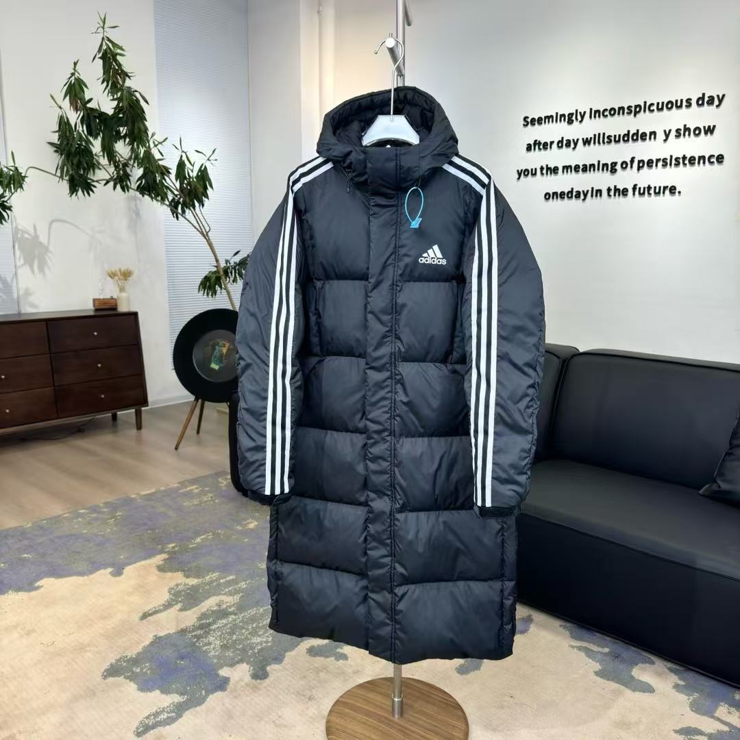 Adidas 3ST Long Coat Outdoor Sports Hooded Stay Warm Down Jacket