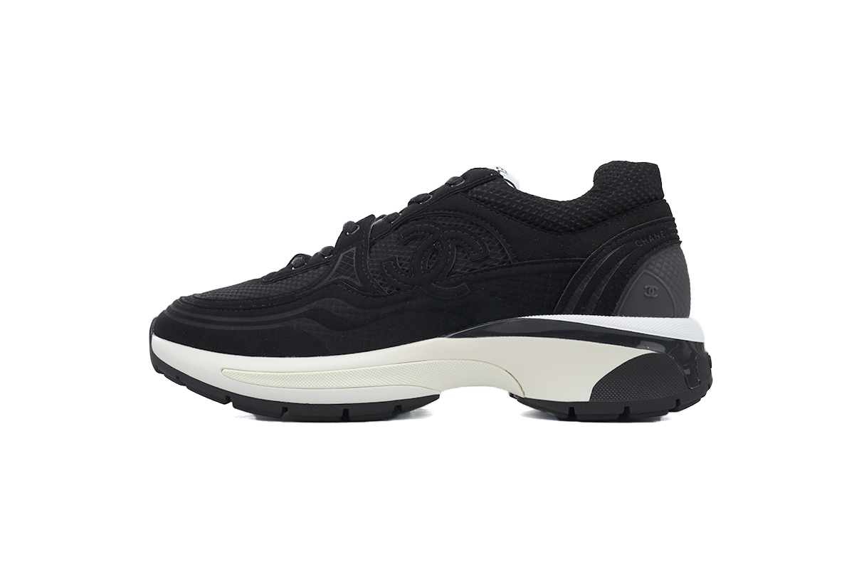 Chanel CC Logo Sneaker Black