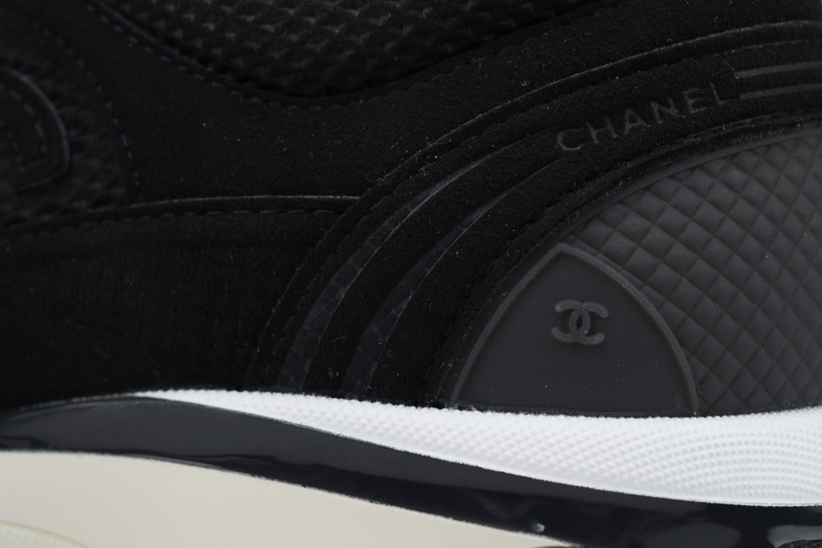 Chanel CC Logo Sneaker Black