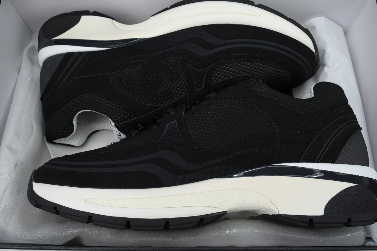 Chanel CC Logo Sneaker Black
