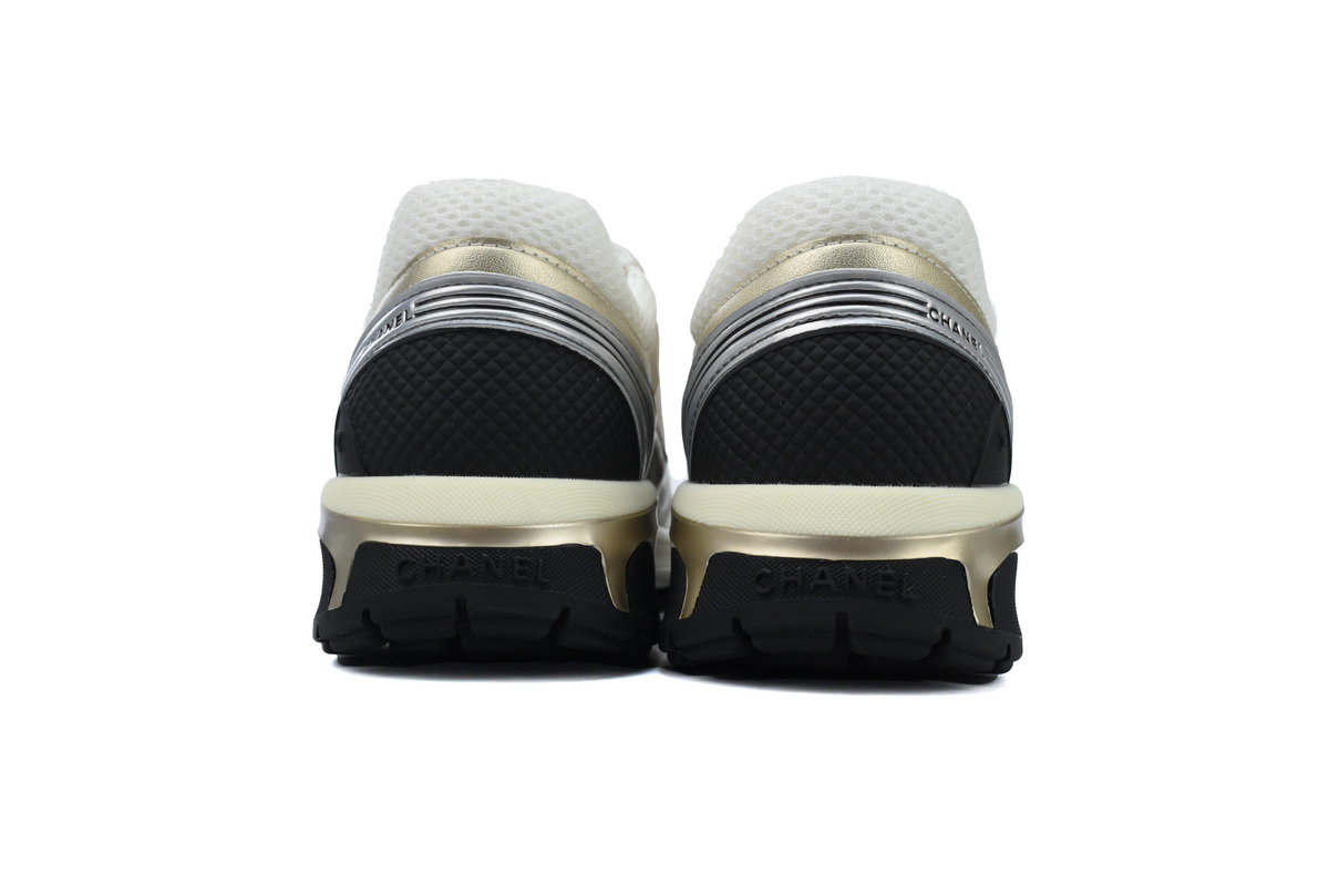 Chanel CC Logo Sneaker Khaki