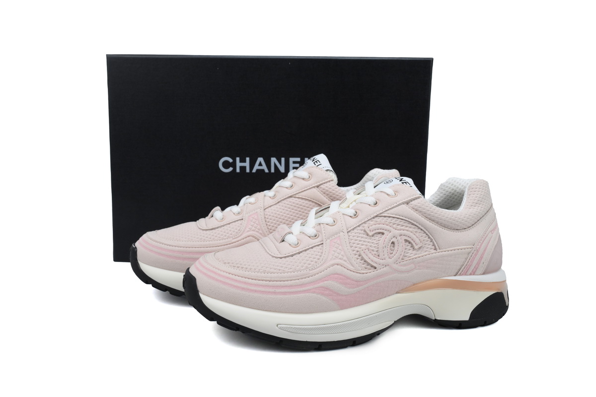 Chanel CC Logo Sneaker Pink
