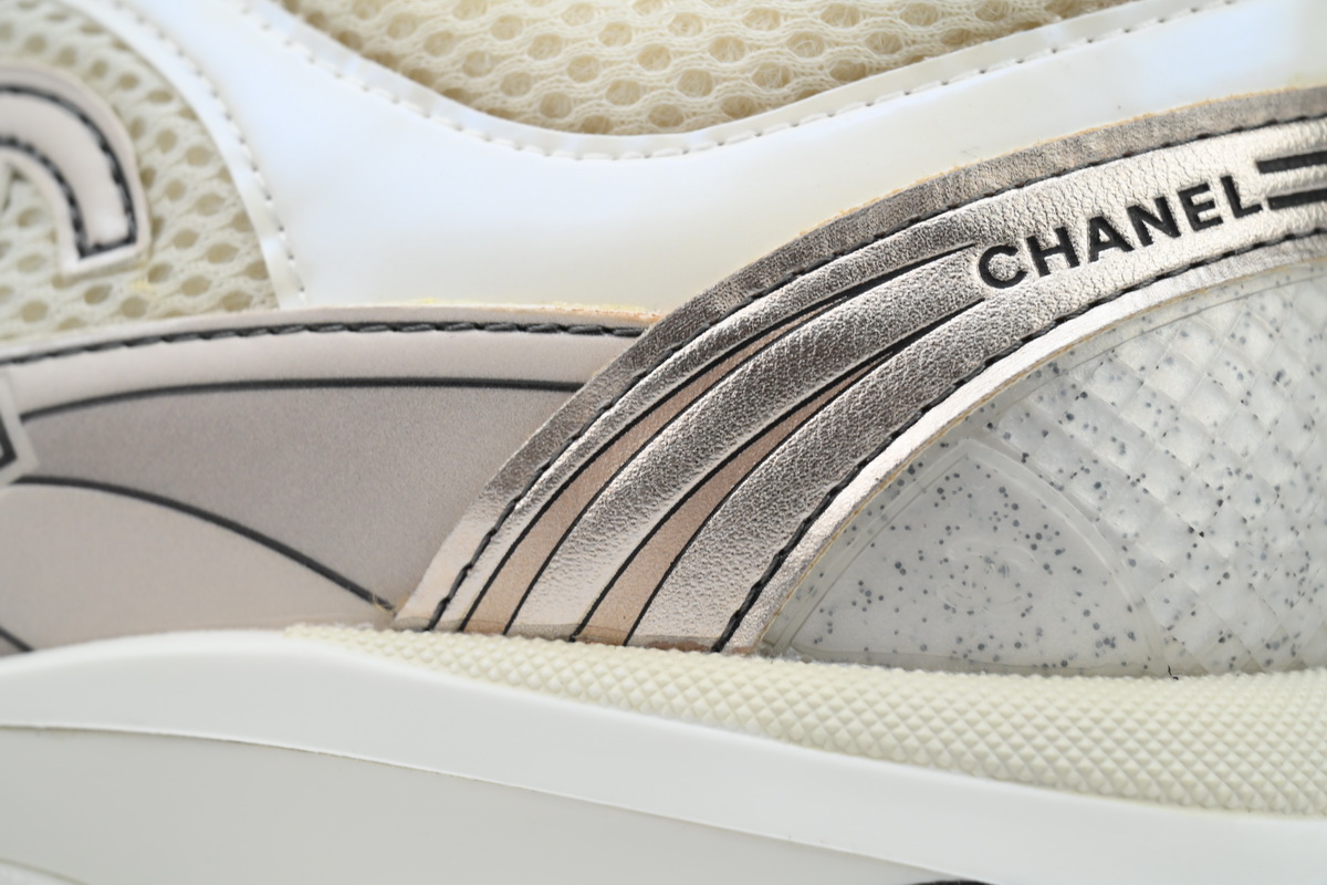 Chanel CC Logo Sneaker Rose Gold