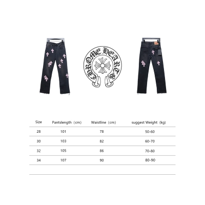 Chrome Hearts Pink Leather Cross Jean CK 2402023014 02
