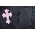 Chrome Hearts Pink Leather Cross Jean CK 2402023014