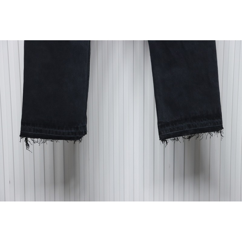 Chrome Hearts Pink Leather Cross Jean CK 2402023014