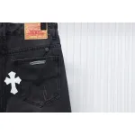 Chrome Hearts White Leather Cross Jean CK 2402023014