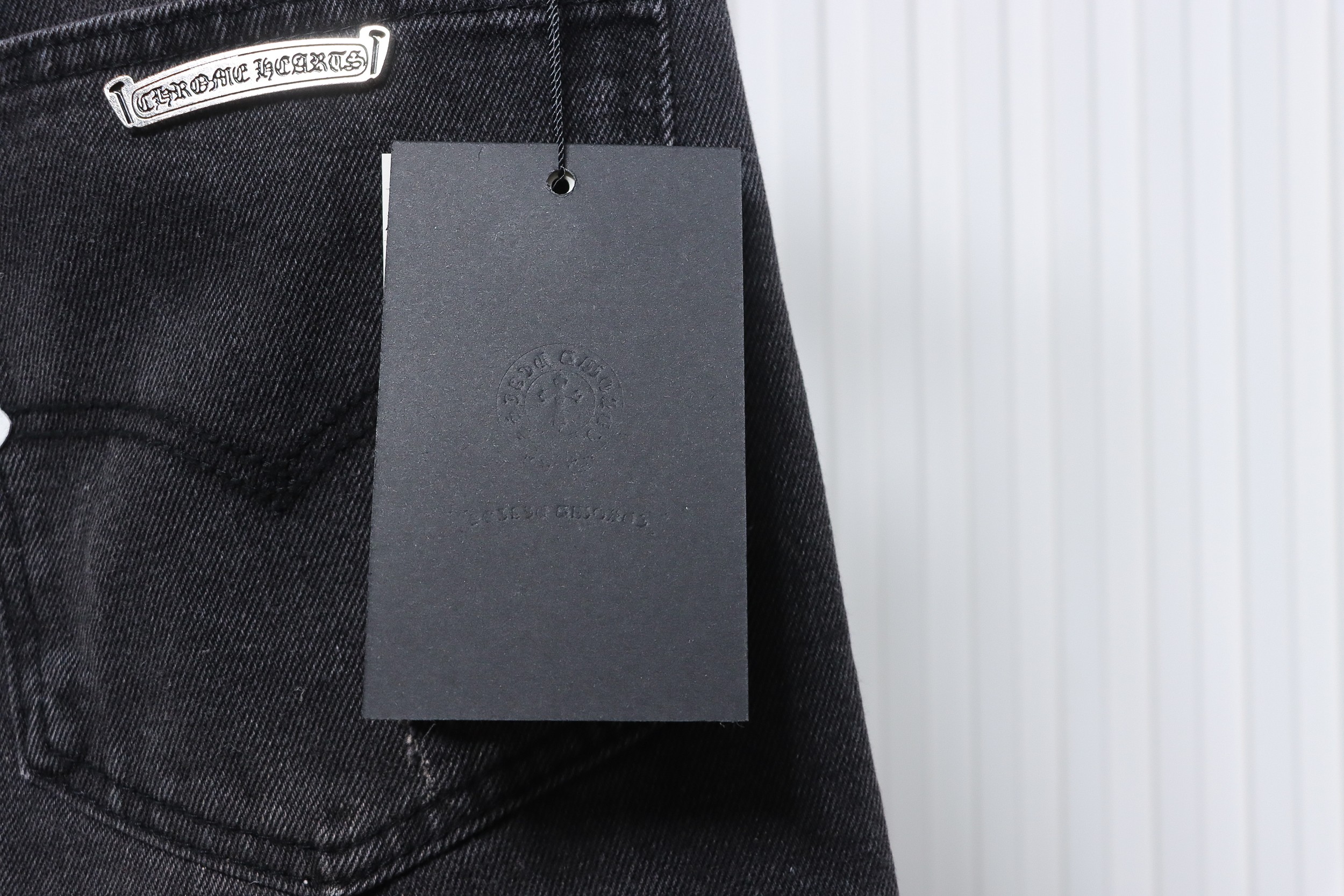 Chrome Hearts White Leather Cross Jean CK 2402023014