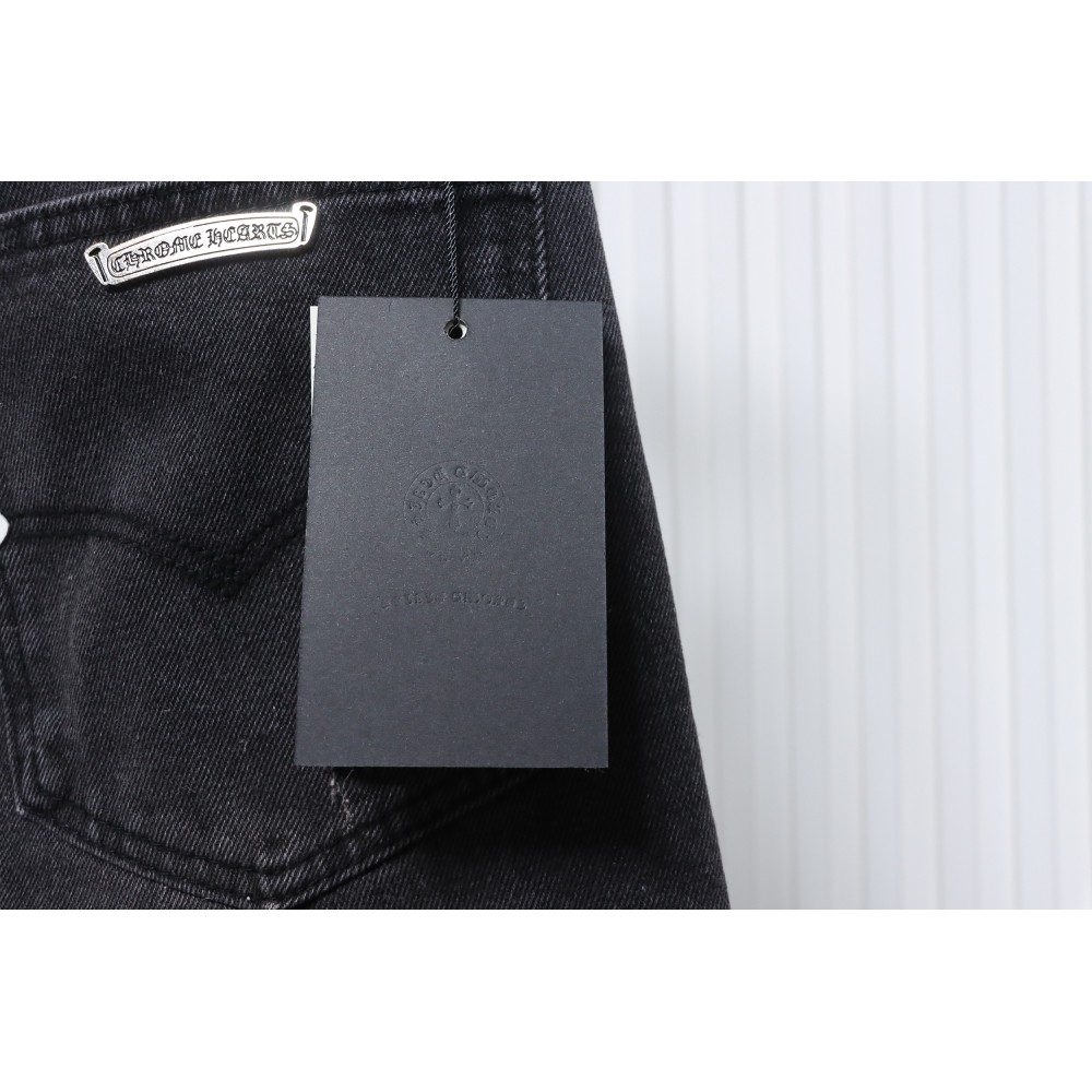 Chrome Hearts White Leather Cross Jean CK 2402023014