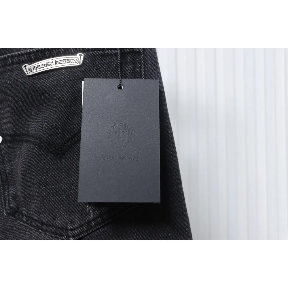 Chrome Hearts White Leather Cross Jean CK 2402023014