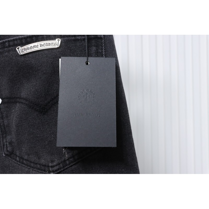 Chrome Hearts White Leather Cross Jean CK 2402023014