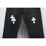 Chrome Hearts White Leather Cross Jean CK 2402023014
