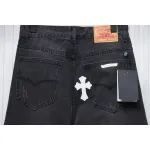 Chrome Hearts White Leather Cross Jean CK 2402023014