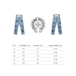 Chrome Hearts Levis Denim Jeans Black Crosses With Hardware CK WH3602024024
