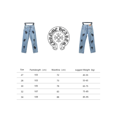 Chrome Hearts Levis Denim Jeans Black Crosses With Hardware CK WH3602024024 02