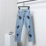 Chrome Hearts Levis Denim Jeans Black Crosses With Hardware CK WH3602024024