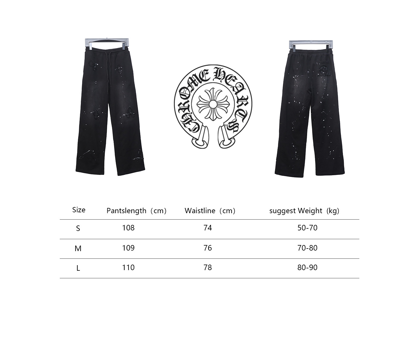 Chrome Hearts Embroidered Distressed Graffiti Pant CK 3102024020