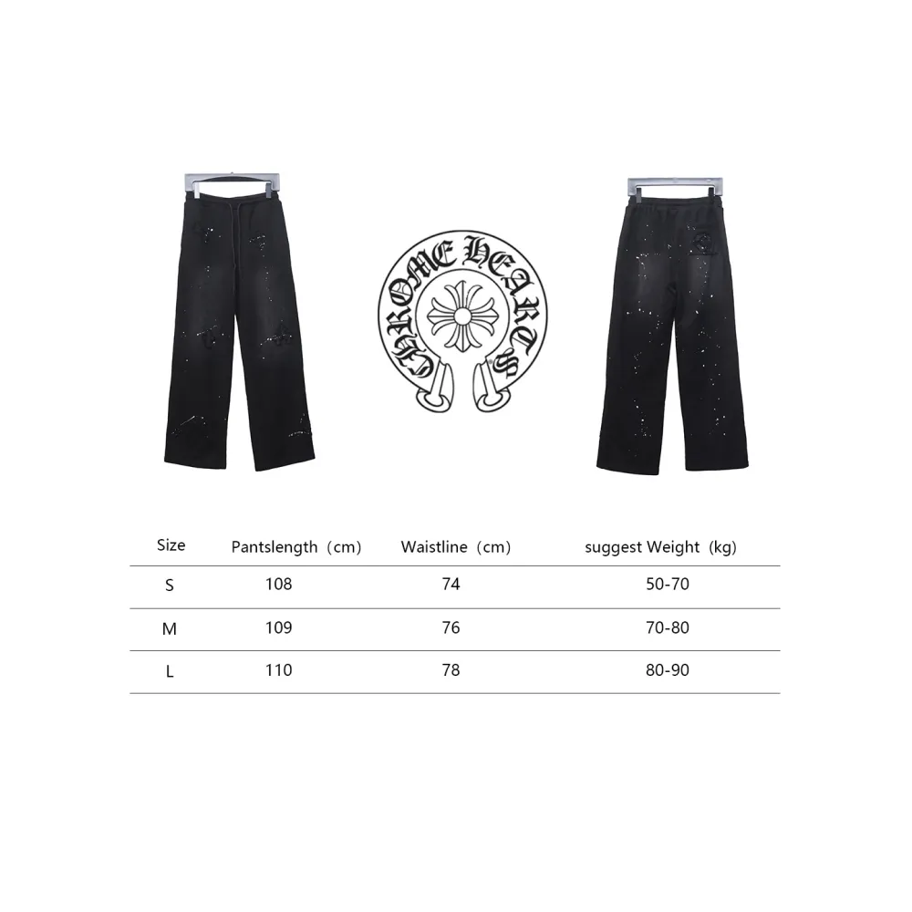 Chrome Hearts Embroidered Distressed Graffiti Pant CK 3102024020