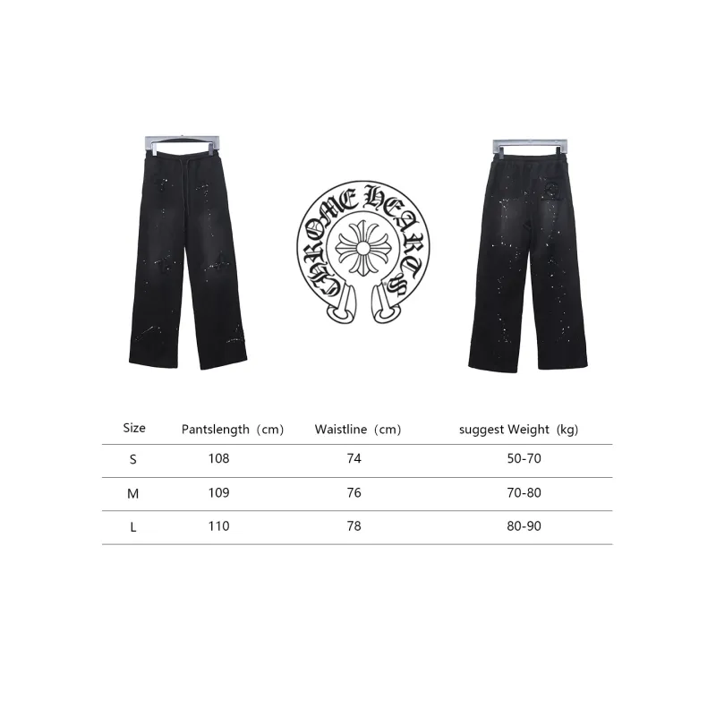 Chrome Hearts Embroidered Distressed Graffiti Pant CK 3102024020