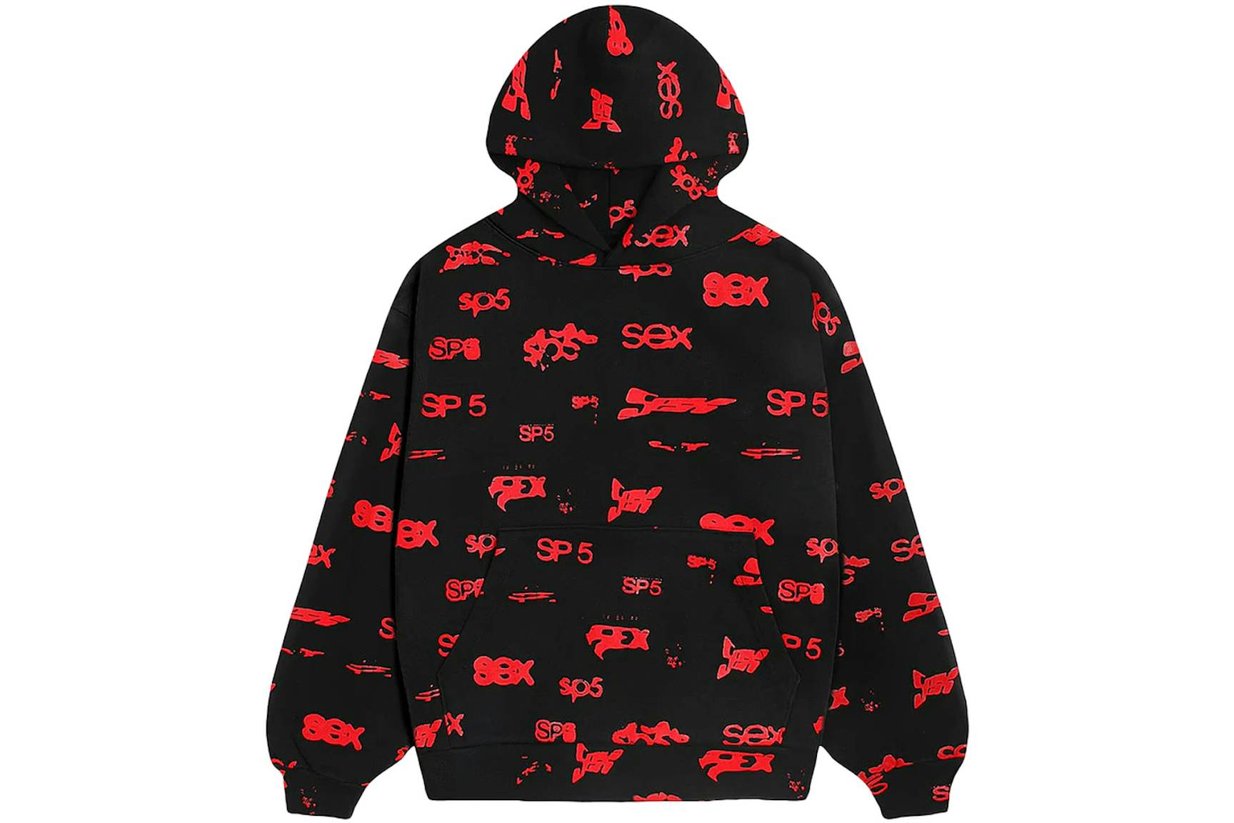 Sp5der Sex AOP Hoodie Black YZ GE959