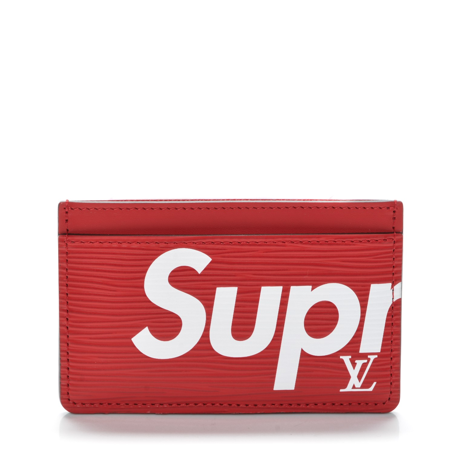 Louis Vuitton x Supreme Porte Carte Simple Epi Red