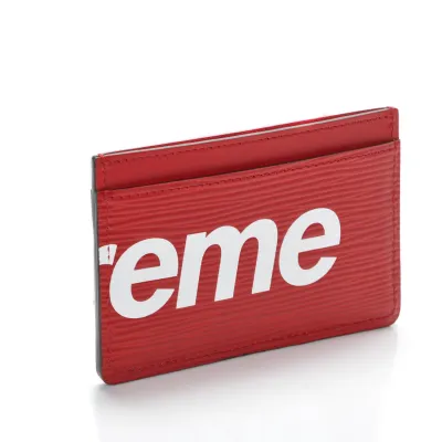 Louis Vuitton x Supreme Porte Carte Simple Epi Red 02
