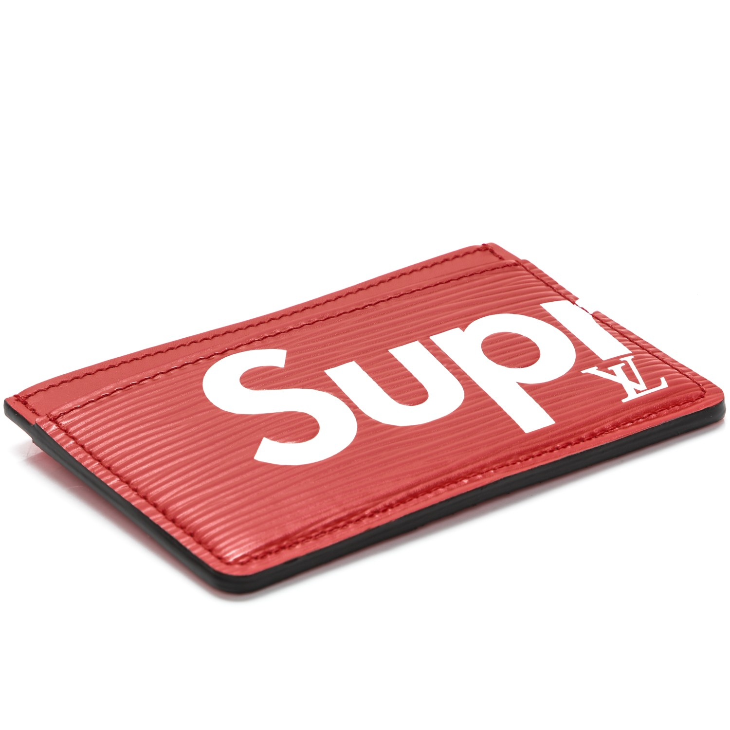 Louis Vuitton x Supreme Porte Carte Simple Epi Red