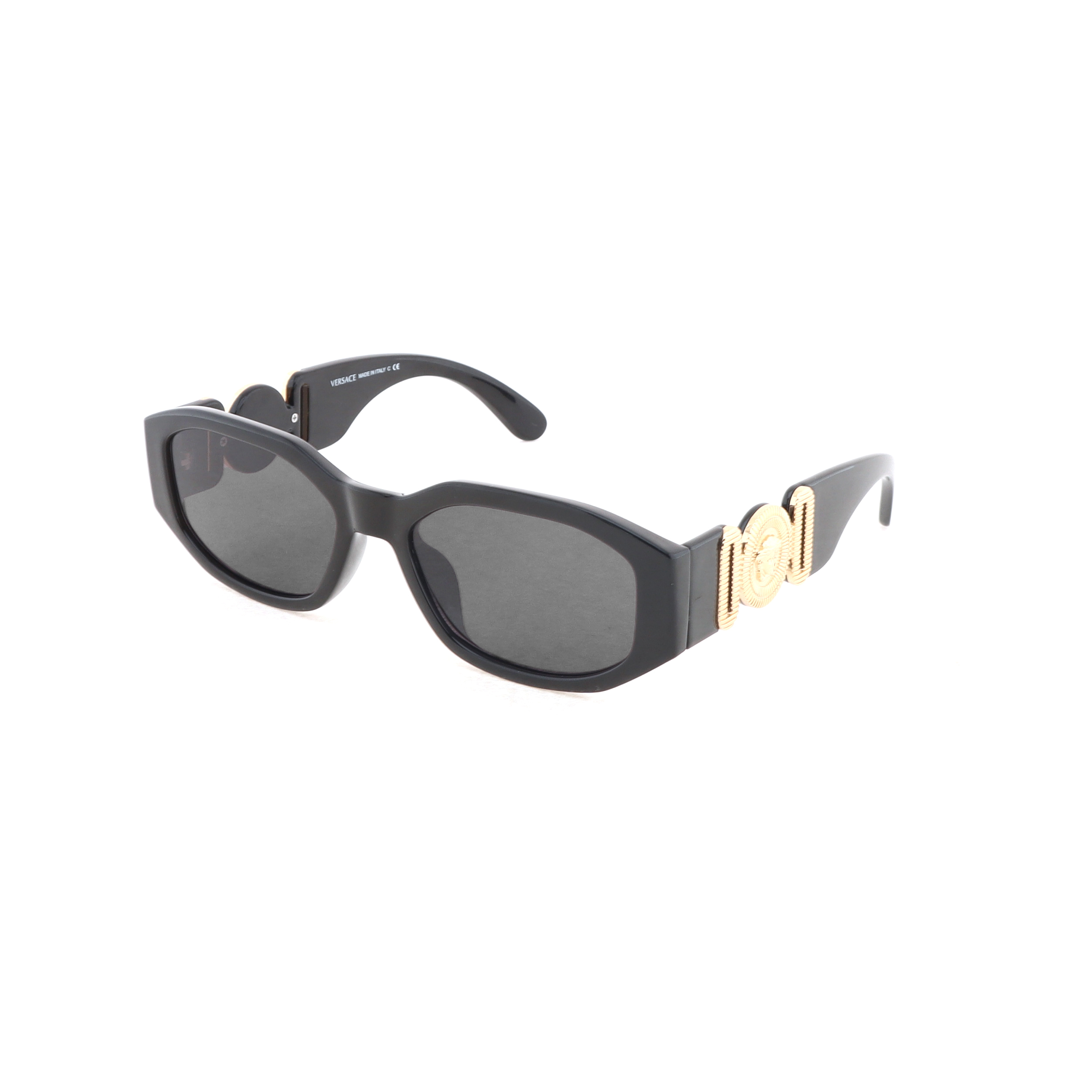Versace Irregular Biggie Sunglasses Black/Black VE4361