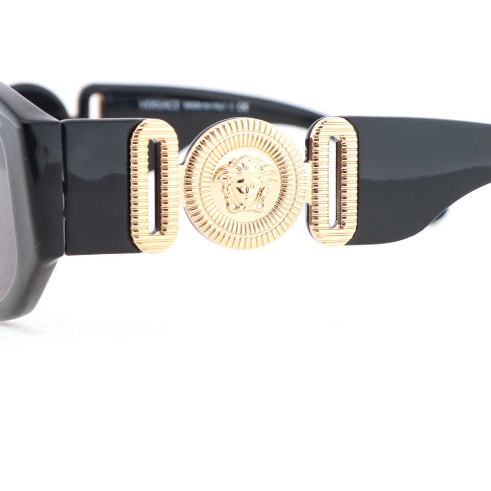 Versace Irregular Biggie Sunglasses Black/Black VE4361
