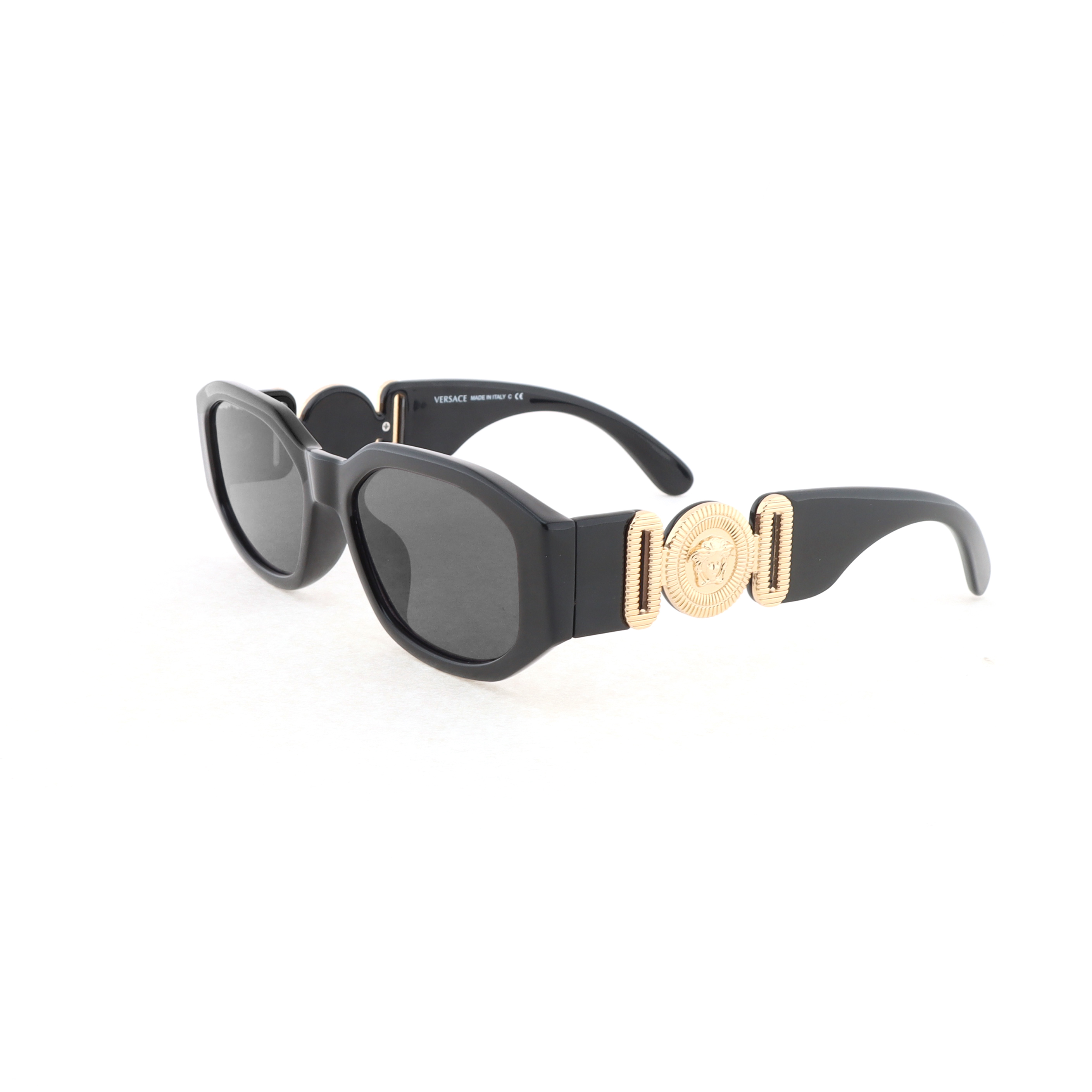 Versace Irregular Biggie Sunglasses Black/Black VE4361