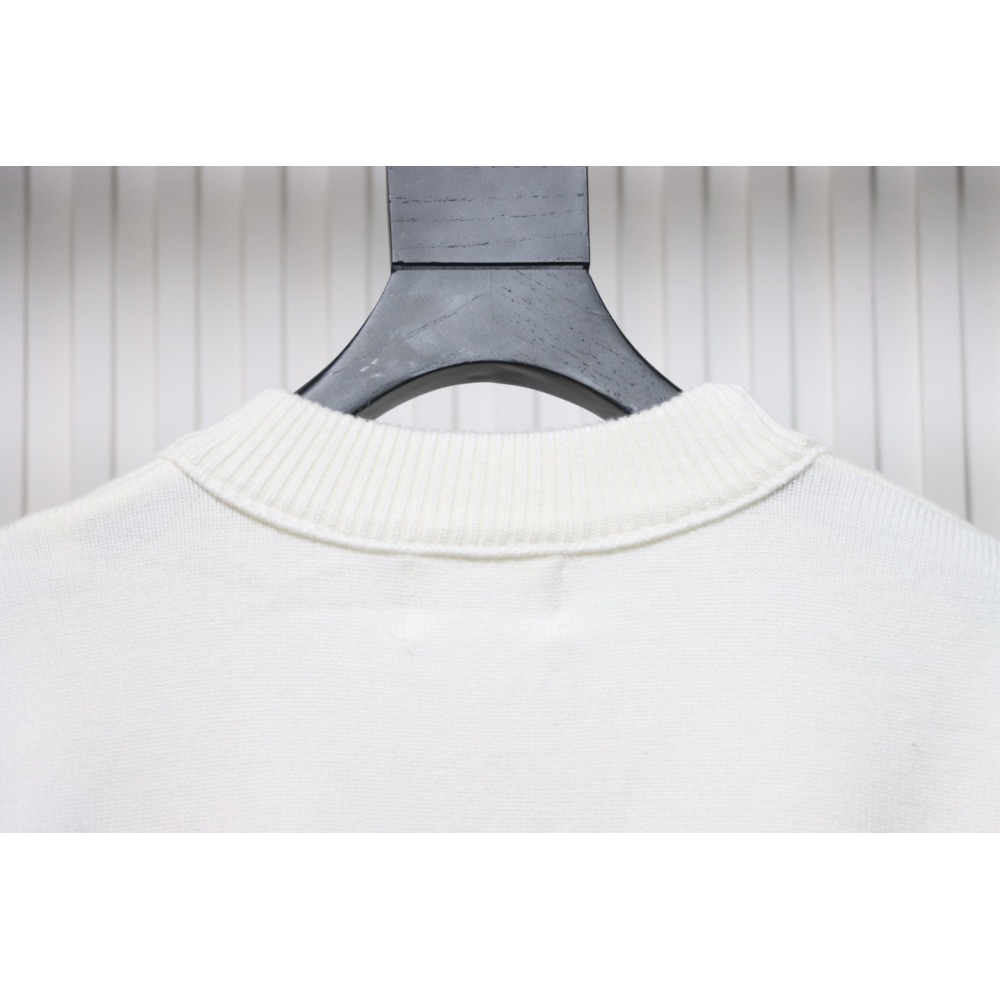Ami Paris De Cœur Virgin Wool Sweater White CK WY3502024023