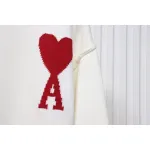 Ami Paris De Cœur Virgin Wool Sweater White CK WY3502024023