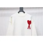 Ami Paris De Cœur Virgin Wool Sweater White CK WY3502024023