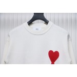 Ami Paris De Coeur Wool Crewneck Sweater White CK WH2902024017