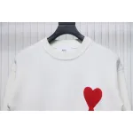 Ami Paris De Coeur Wool Crewneck Sweater White CK WH2902024017