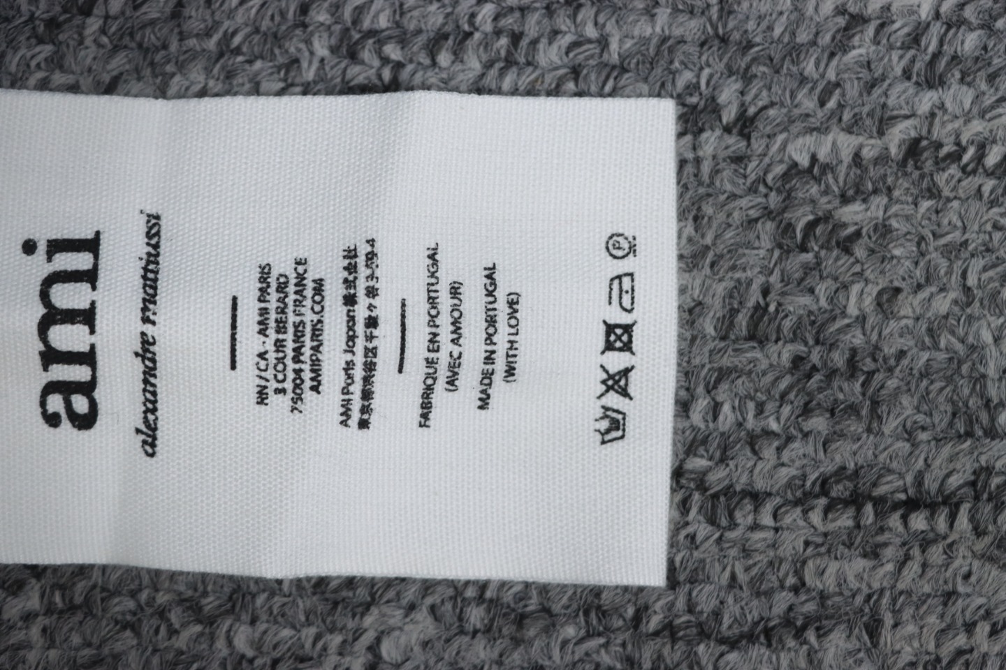 Ami Paris De Coeur Wool Crewneck Sweater White CK WH2902024017