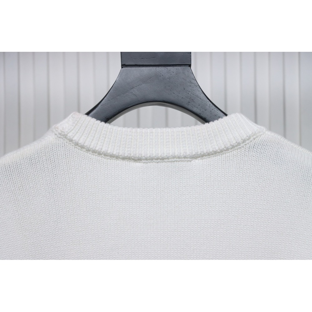 Ami Paris De Coeur Wool Crewneck Sweater White CK WH2902024017