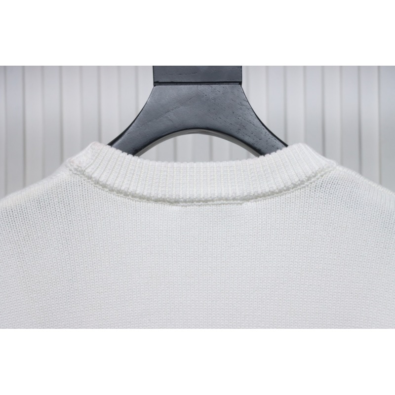 Ami Paris De Coeur Wool Crewneck Sweater White CK WH2902024017