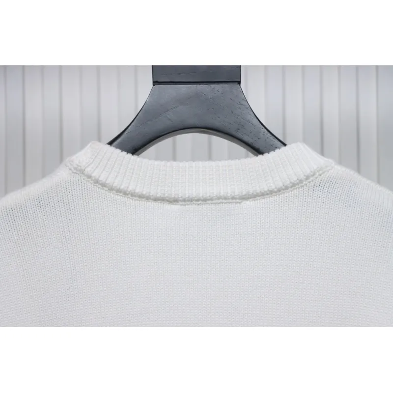 Ami Paris De Coeur Wool Crewneck Sweater White CK WH2902024017