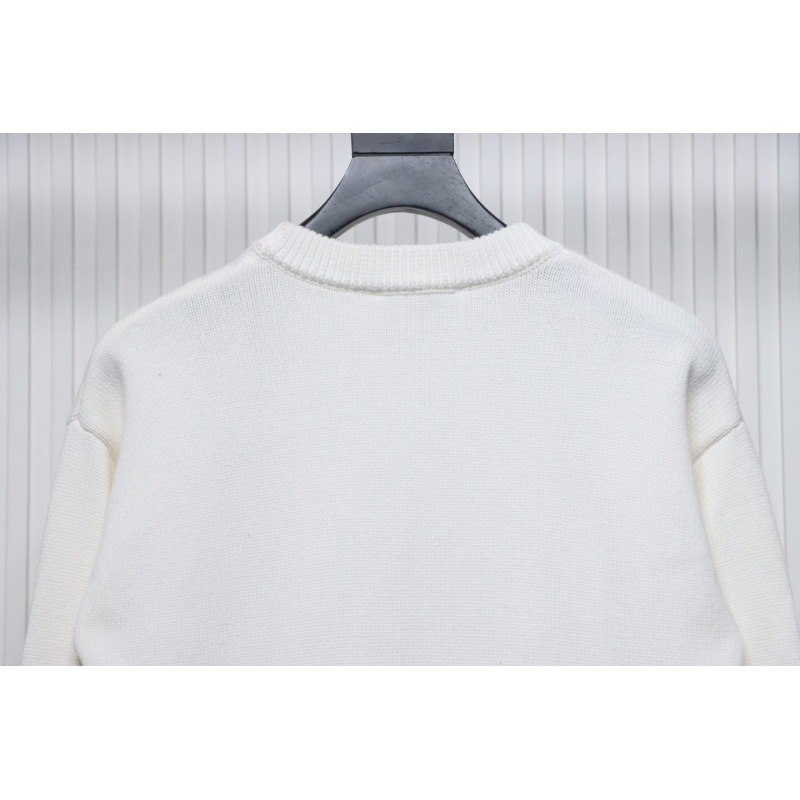 Ami Paris De Coeur Wool Crewneck Sweater White CK WH2902024017