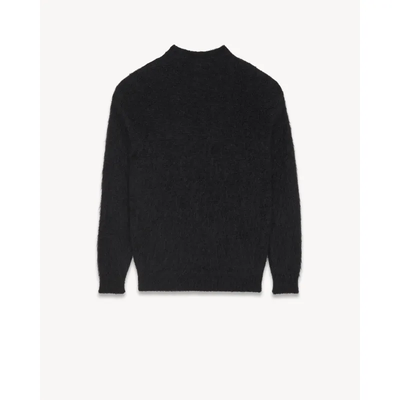 Saint Laurent 90s Sweater In Mohair Black