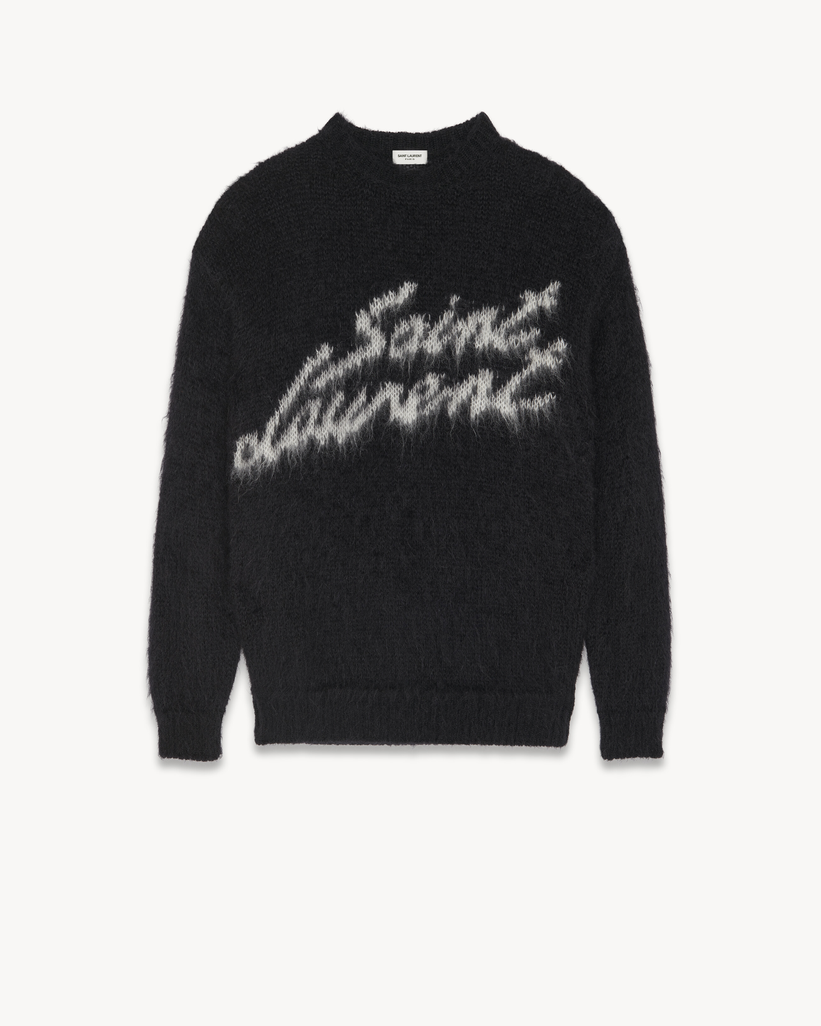 Saint Laurent 90s Sweater In Mohair Black