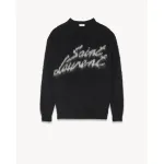 Saint Laurent 90s Sweater In Mohair Black