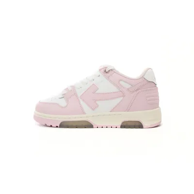 PK God Batch OFF-WHITE Out Of Office OOO Low Tops Pink White OMIA189 C99LEA00 13001 01