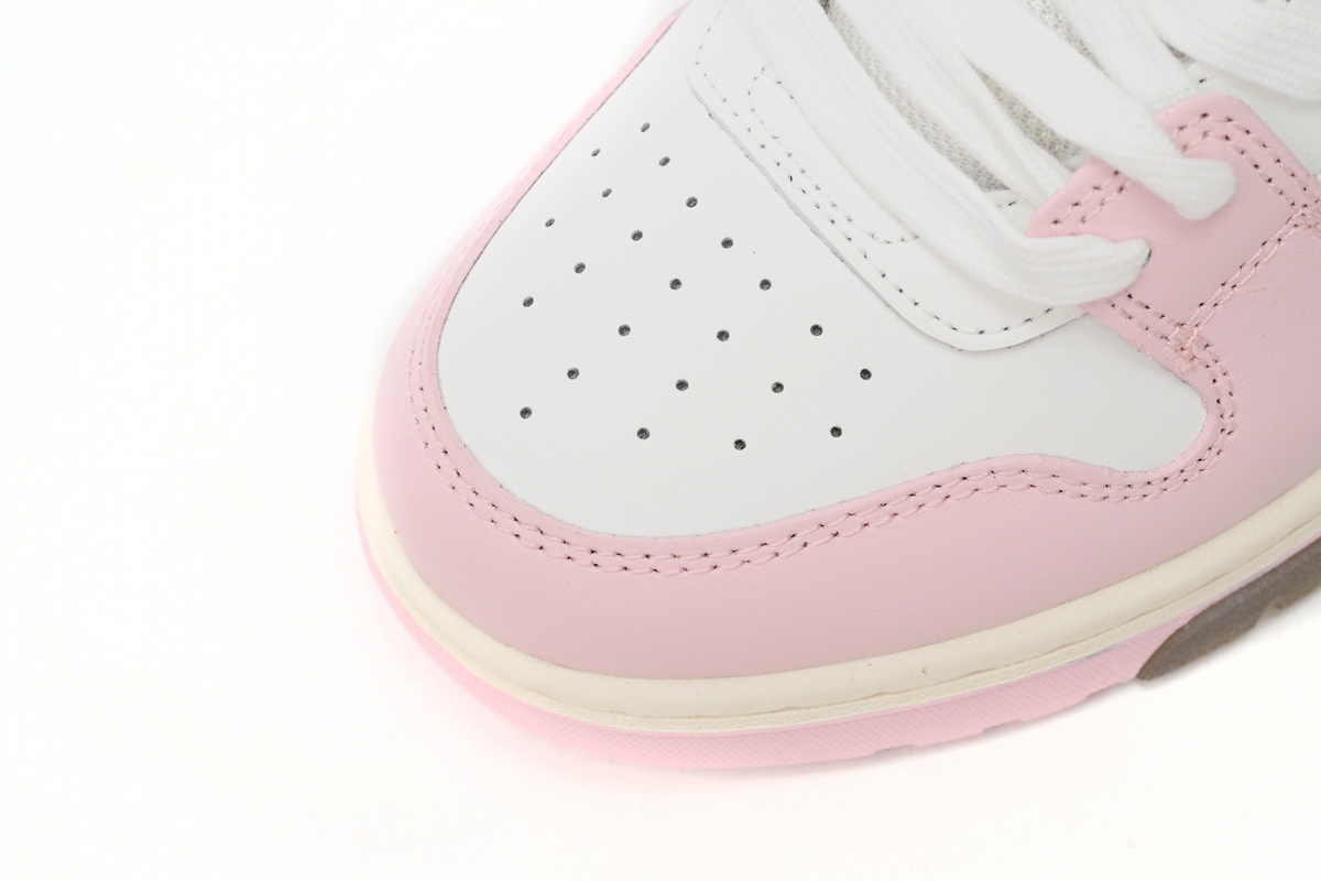 PK God Batch OFF-WHITE Out Of Office OOO Low Tops Pink White OMIA189 C99LEA00 13001