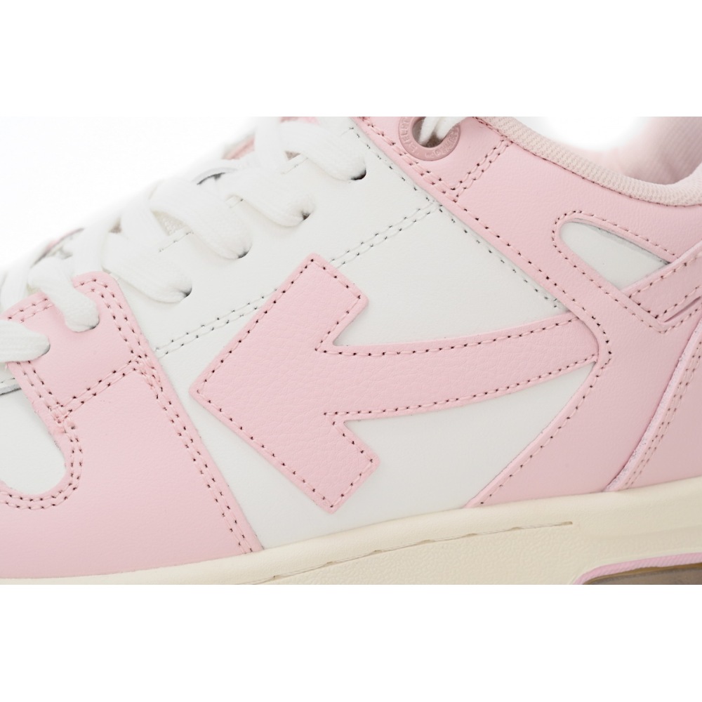 PK God Batch OFF-WHITE Out Of Office OOO Low Tops Pink White OMIA189 C99LEA00 13001