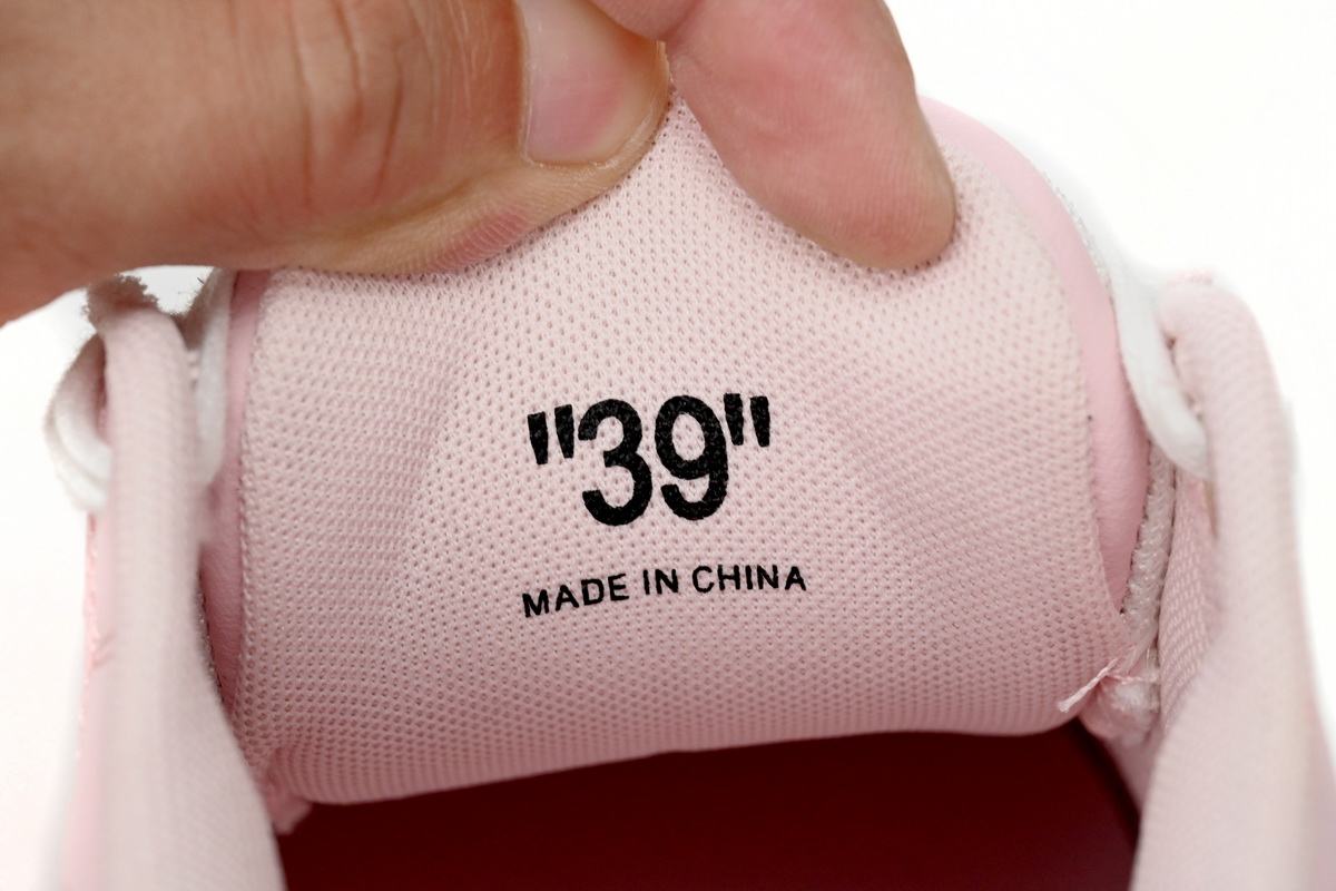 PK God Batch OFF-WHITE Out Of Office OOO Low Tops Pink White OMIA189 C99LEA00 13001