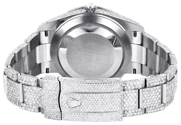 Rolex Diamond Embezzled Datejust 41 'Silver'