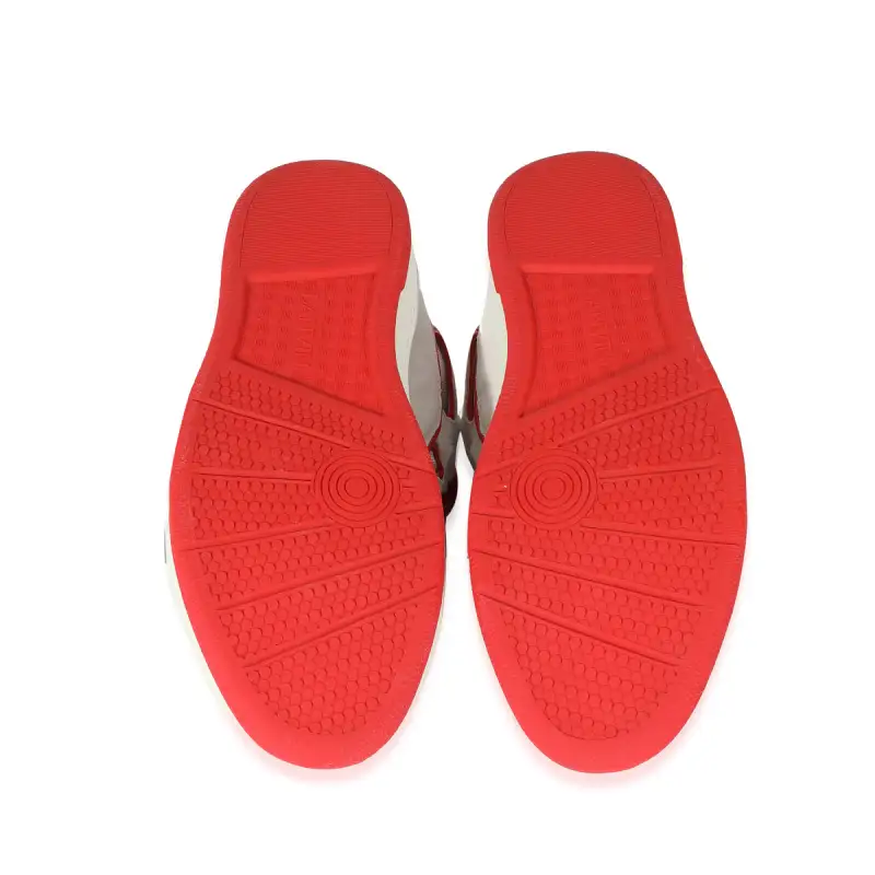 Lanvin Curb Sneaker White Red FM SKRK11 DRAP P230030